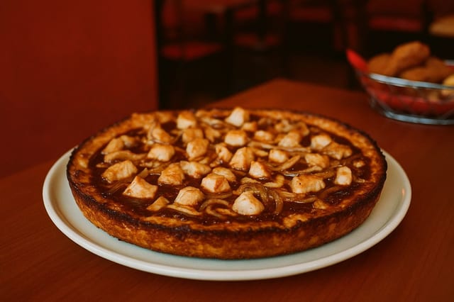 BBQ Chicken Pizza.